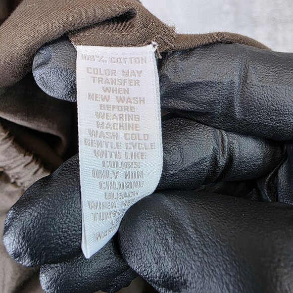 I. Magnin Pants Womens Medium Brown Pull On Elastic Waist Straight Leg Lounge - Picture 10 of 10